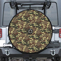 Brown Camouflage Print Tire Cover With Camera Hole