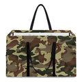 Brown Camouflage Print Utility Tote Bag