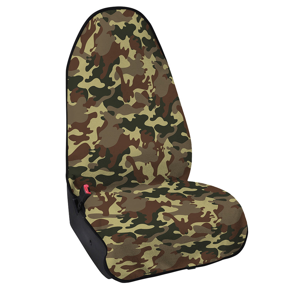 Brown Camouflage Print Waterproof Car Seat Cover