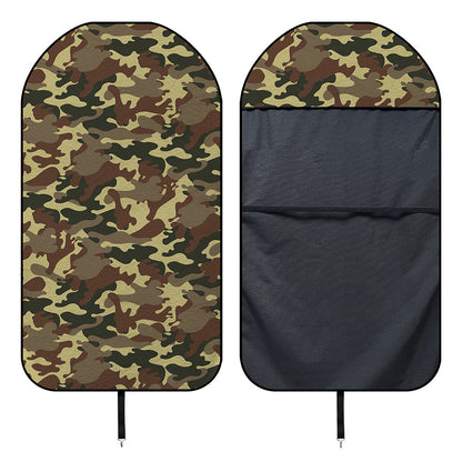 Brown Camouflage Print Waterproof Car Seat Cover