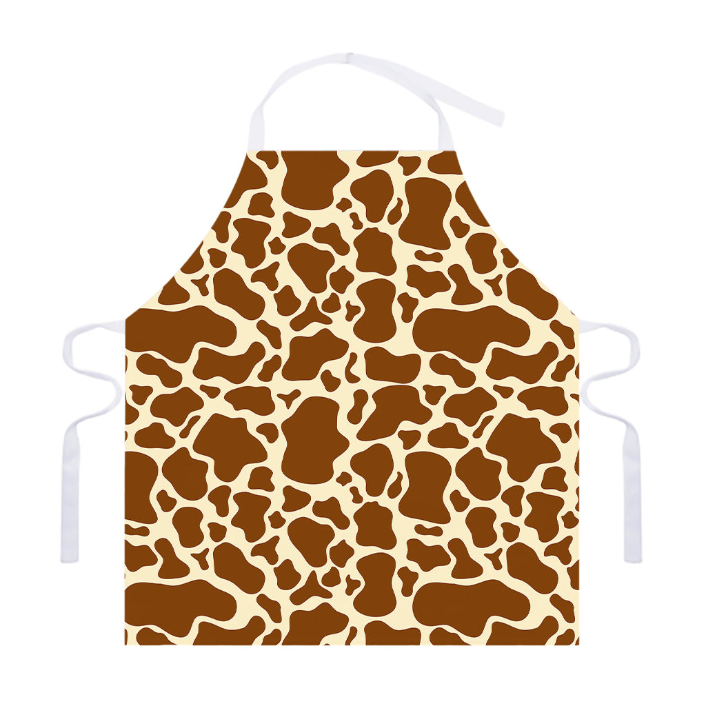 Brown Cow Print Adjustable Apron