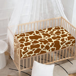 Brown Cow Print Baby Crib Sheet