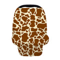 Brown Cow Print Baby Seat Cover