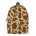 Brown Cow Print Backpack