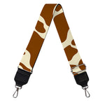 Brown Cow Print Bag Strap