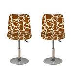 Brown Cow Print Bar Stool Covers