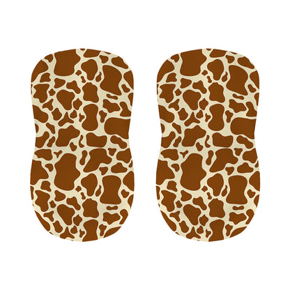 Brown Cow Print Bar Stool Covers