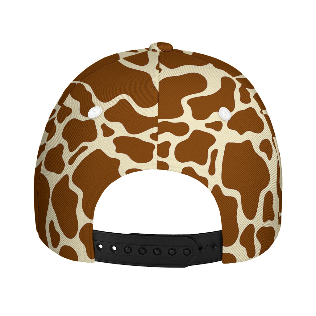 Brown Cow Print Baseball Cap