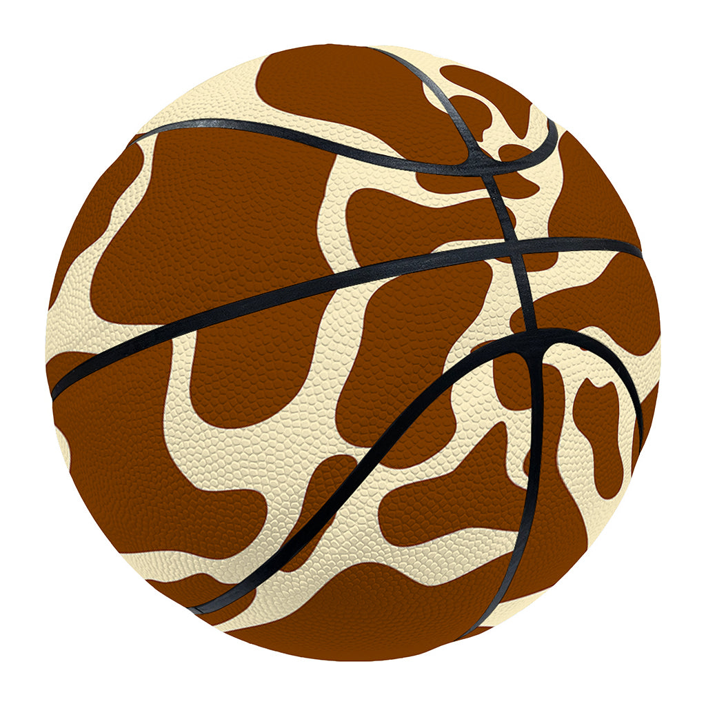 Brown Cow Print Basketball