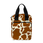 Brown Cow Print Bible Tote Bag