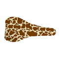 Brown Cow Print Bicycle Seat Cover