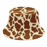 Brown Cow Print Bucket Hat