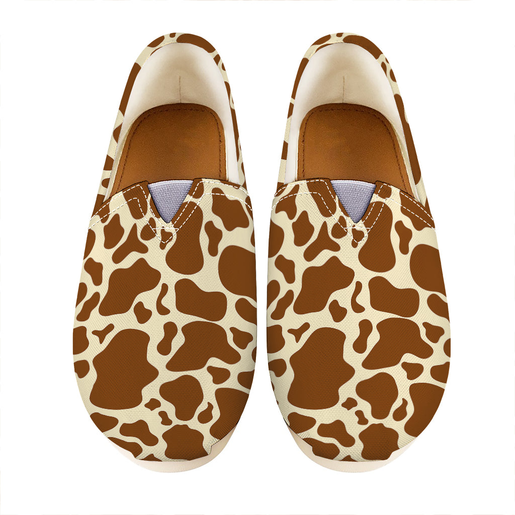 Brown Cow Print Casual Shoes