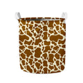 Brown Cow Print Collapsible Laundry Basket