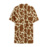 Brown Cow Print Cotton Hawaiian Shirt