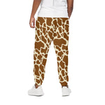 Brown Cow Print Cotton Pants