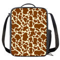 Brown Cow Print Crossbody Lunch Bag
