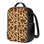 Brown Cow Print Crossbody Lunch Bag