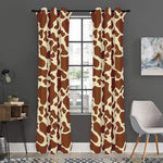 Brown Cow Print Curtain