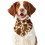 Brown Cow Print Dog Bandana