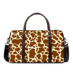 Brown Cow Print Duffle Bag