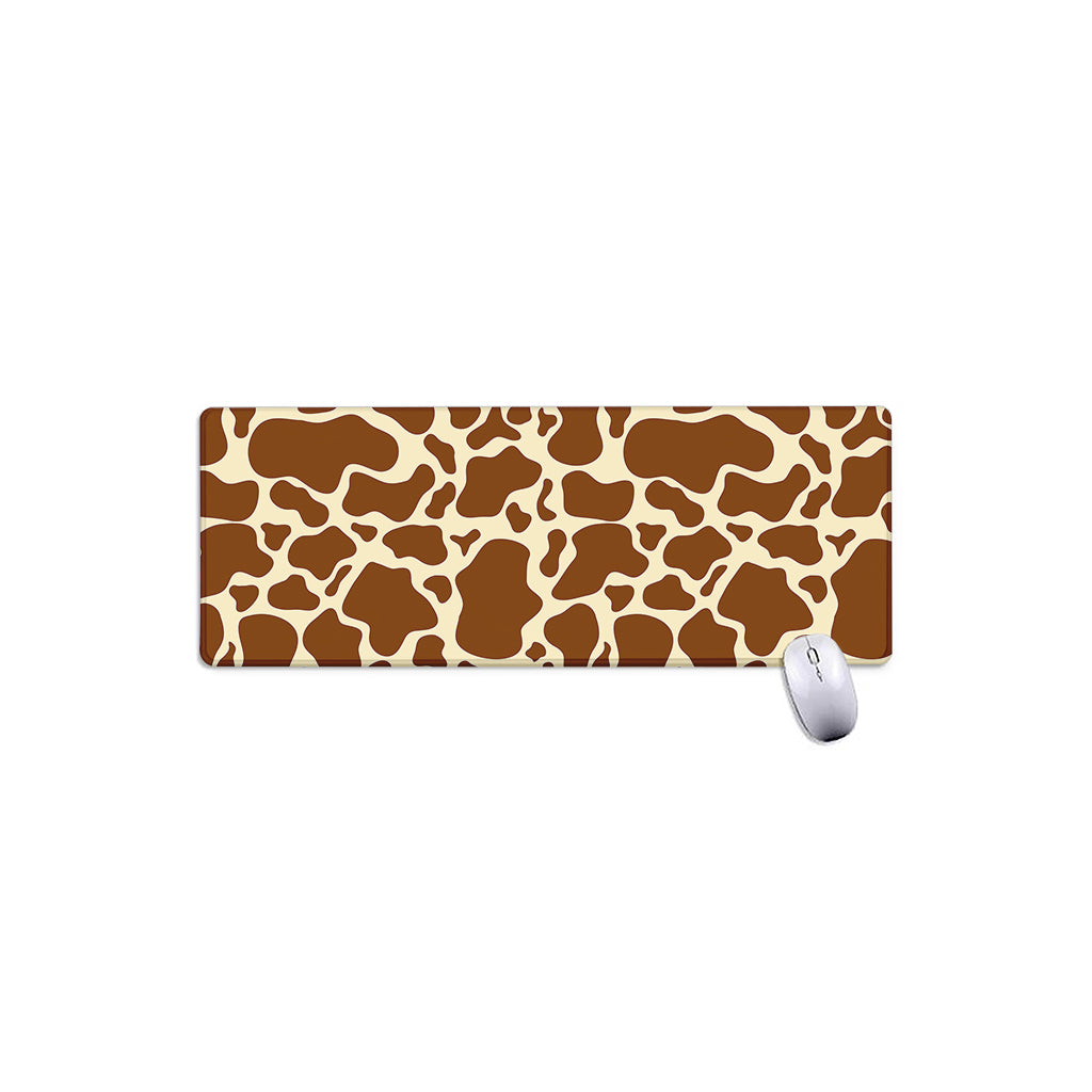 Brown Cow Print Extended Mouse Pad
