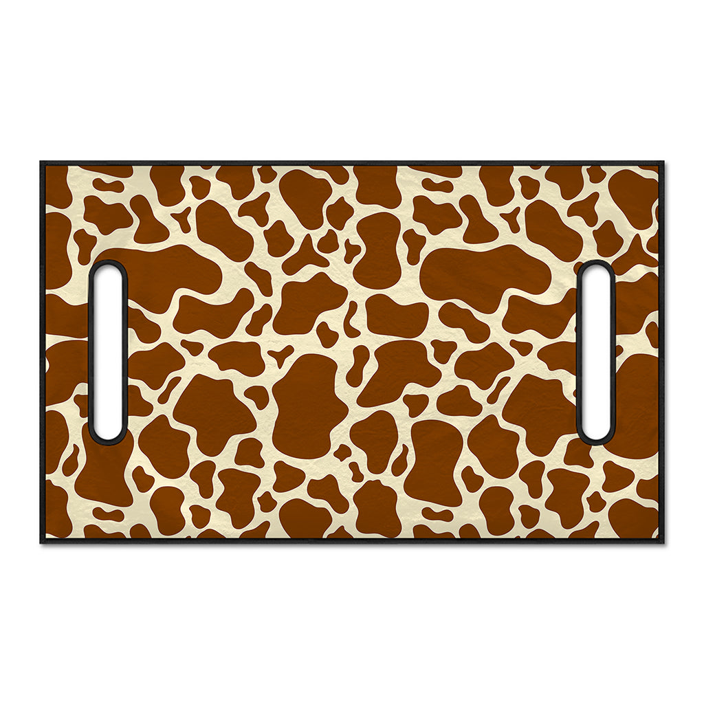 Brown Cow Print Golf Cart Seat Cover