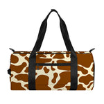Brown Cow Print Gym Bag