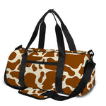 Brown Cow Print Gym Bag