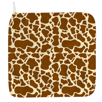 Brown Cow Print Hand Towel