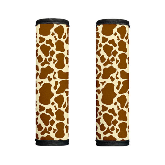 Brown Cow Print Handle Covers