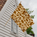 Brown Cow Print House Flag