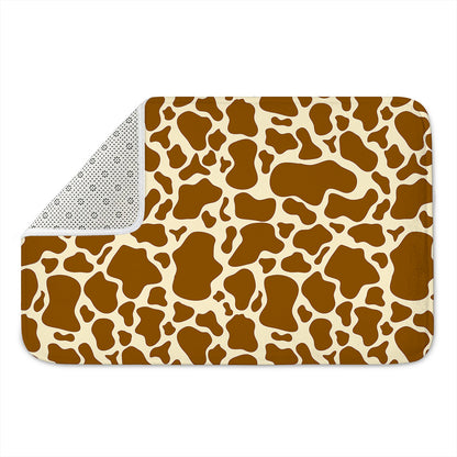 Brown Cow Print Indoor Door Mat