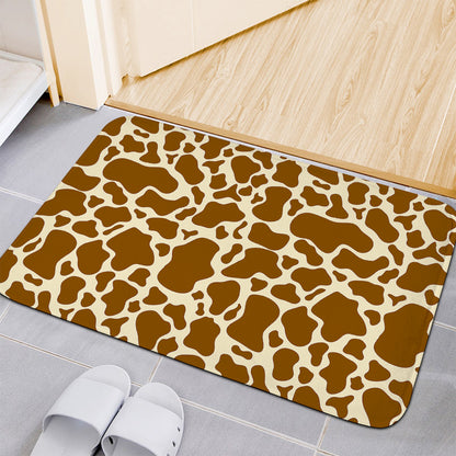 Brown Cow Print Indoor Door Mat