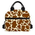 Brown Cow Print Insulated Lunch Bag