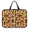 Brown Cow Print Laptop Sleeve With Handle