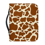 Brown Cow Print Leather Bible Cover