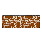 Brown Cow Print Long Kitchen Mat