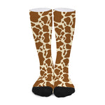 Brown Cow Print Long Socks