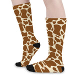 Brown Cow Print Long Socks