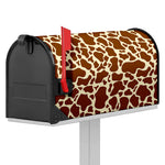 Brown Cow Print Mailbox Cover