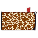 Brown Cow Print Mailbox Cover