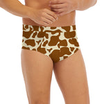 Brown Cow Print Men's Briefs