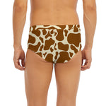 Brown Cow Print Men's Briefs
