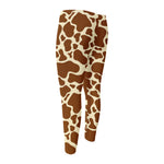 Brown Cow Print Men's Compression Pants