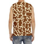 Brown Cow Print Men's Fitness Tank Top