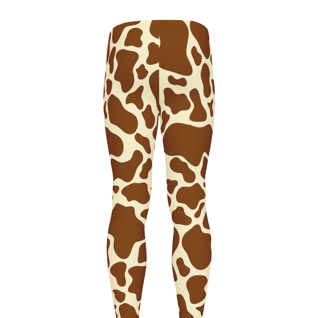 Brown Cow Print Men's leggings