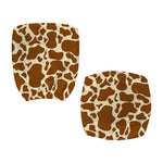 Brown Cow Print Office Chair Cover