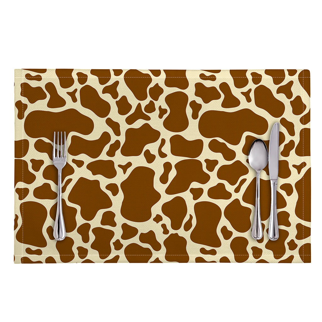 Brown Cow Print Placemat