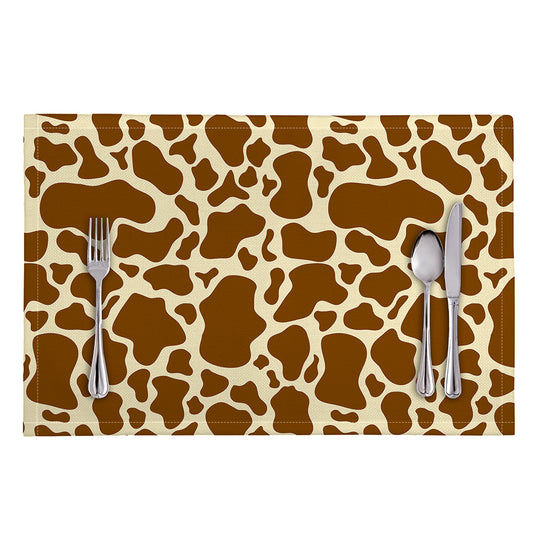 Brown Cow Print Placemat